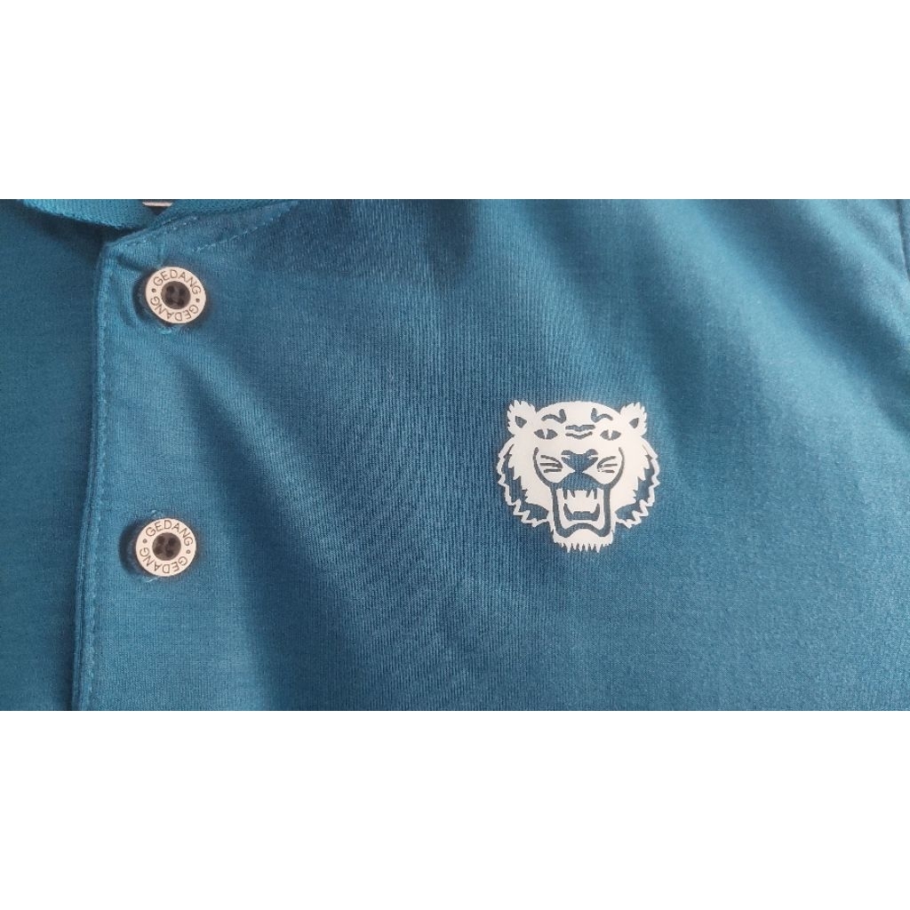 Kaos T-shirt Polo Kenzo Green logo