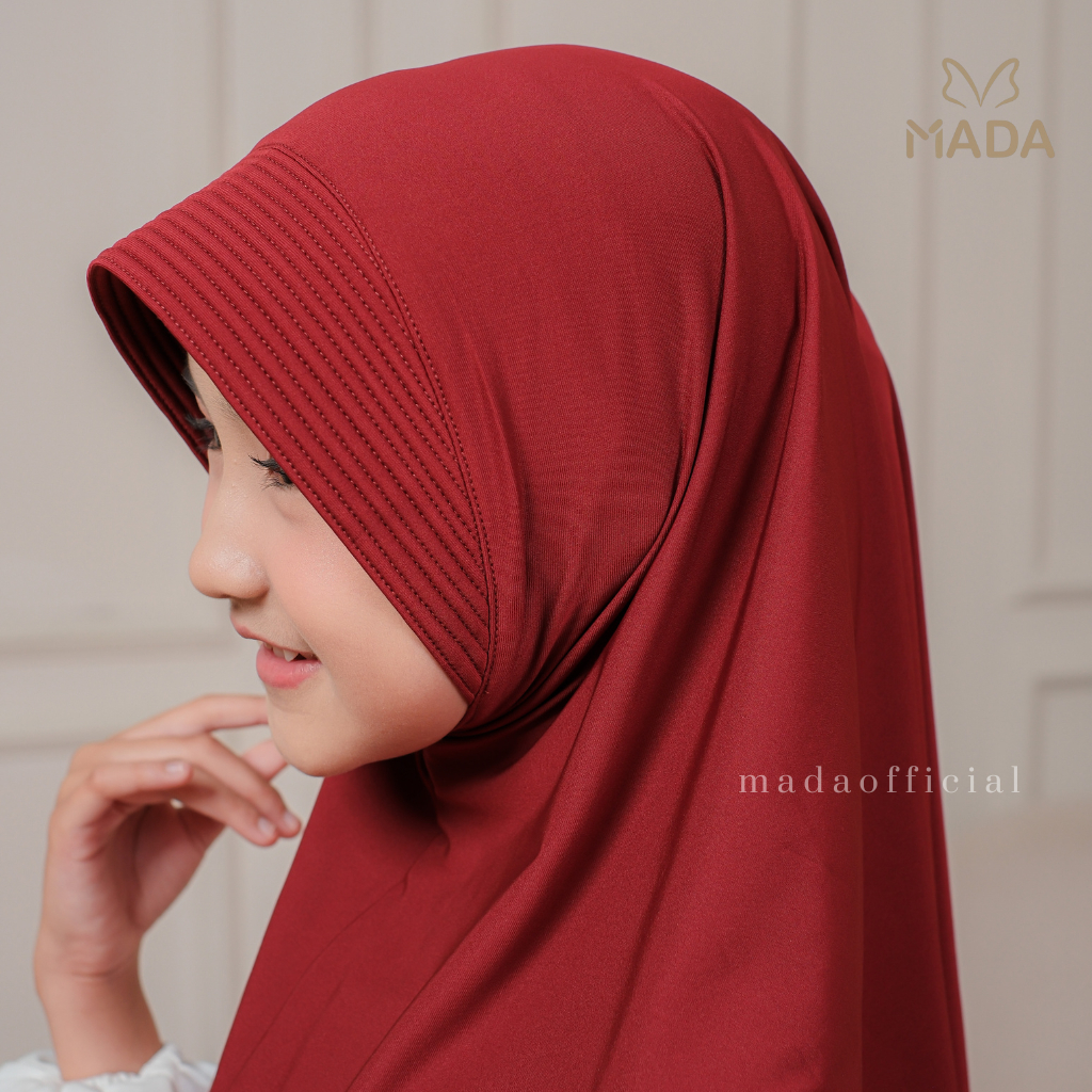 Juleashop Hijab Bergo Hamidah Anak Pinguin Jilbab Anak Perempuan Hijab Anak Sekolah Sd Jersey Jilbab