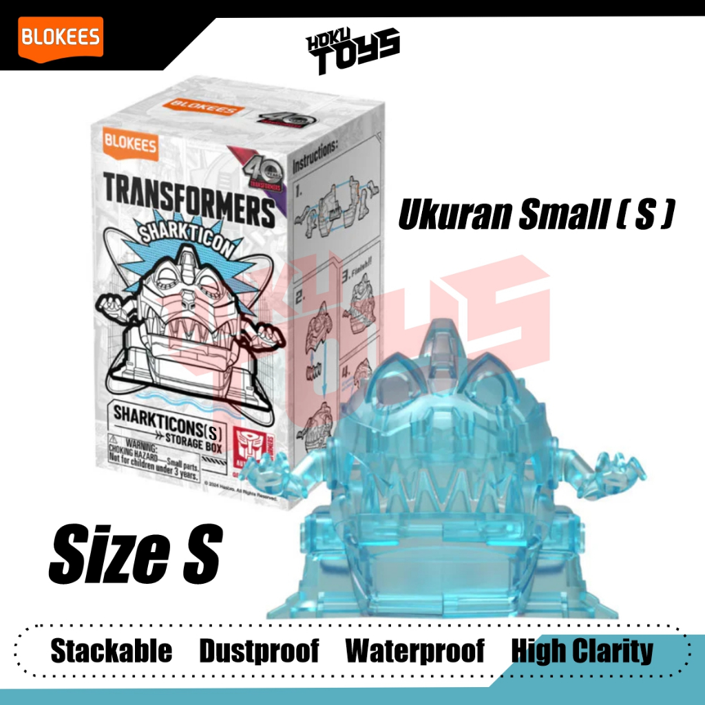 BLOKEES TRANSFORMERS SHARKTICON STORAGE -PENYIMPANAN PART KECIL