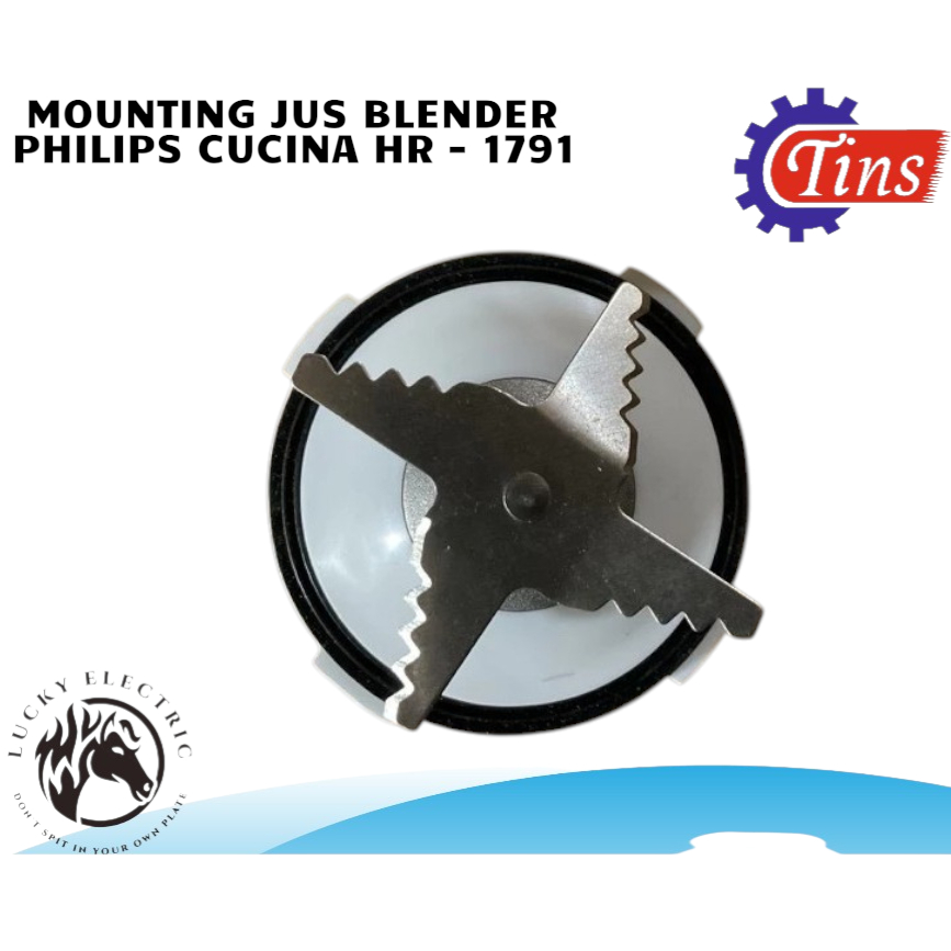 Mounting Blender Philips HR 1791 Cucina - Pisau Gelas Jus Blender