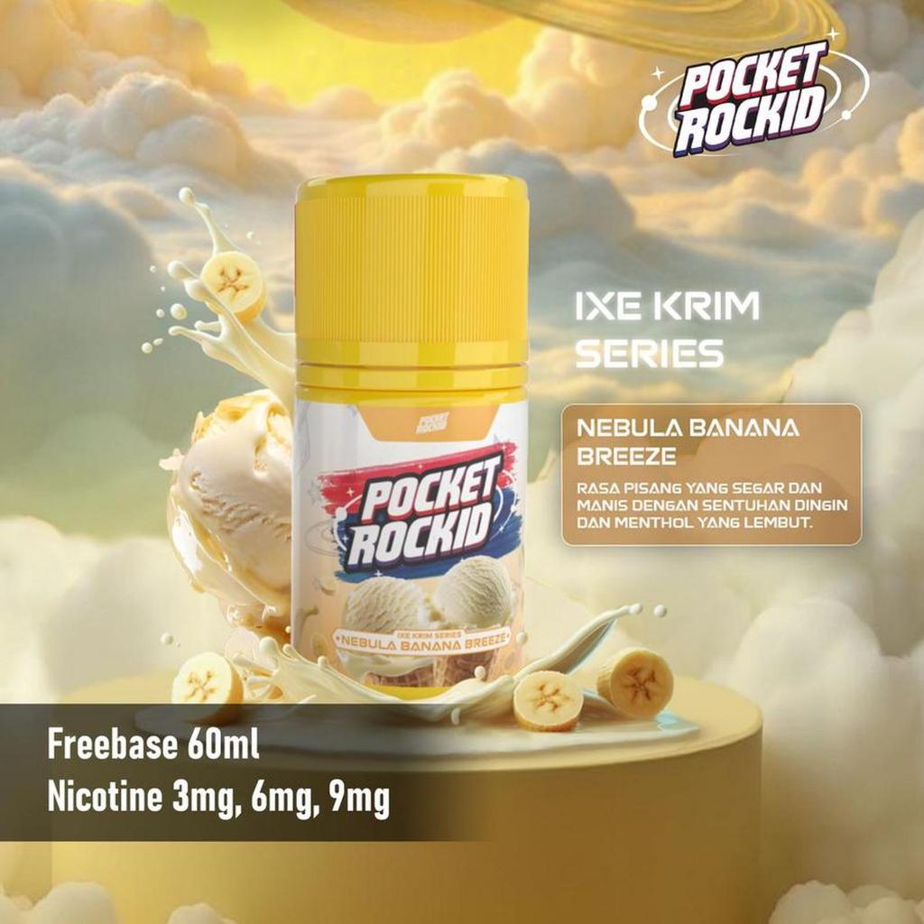 Pocket Rockid Nebula Banana Breeze 60ML by Tigac x VSP [ VAPEKU88 ]