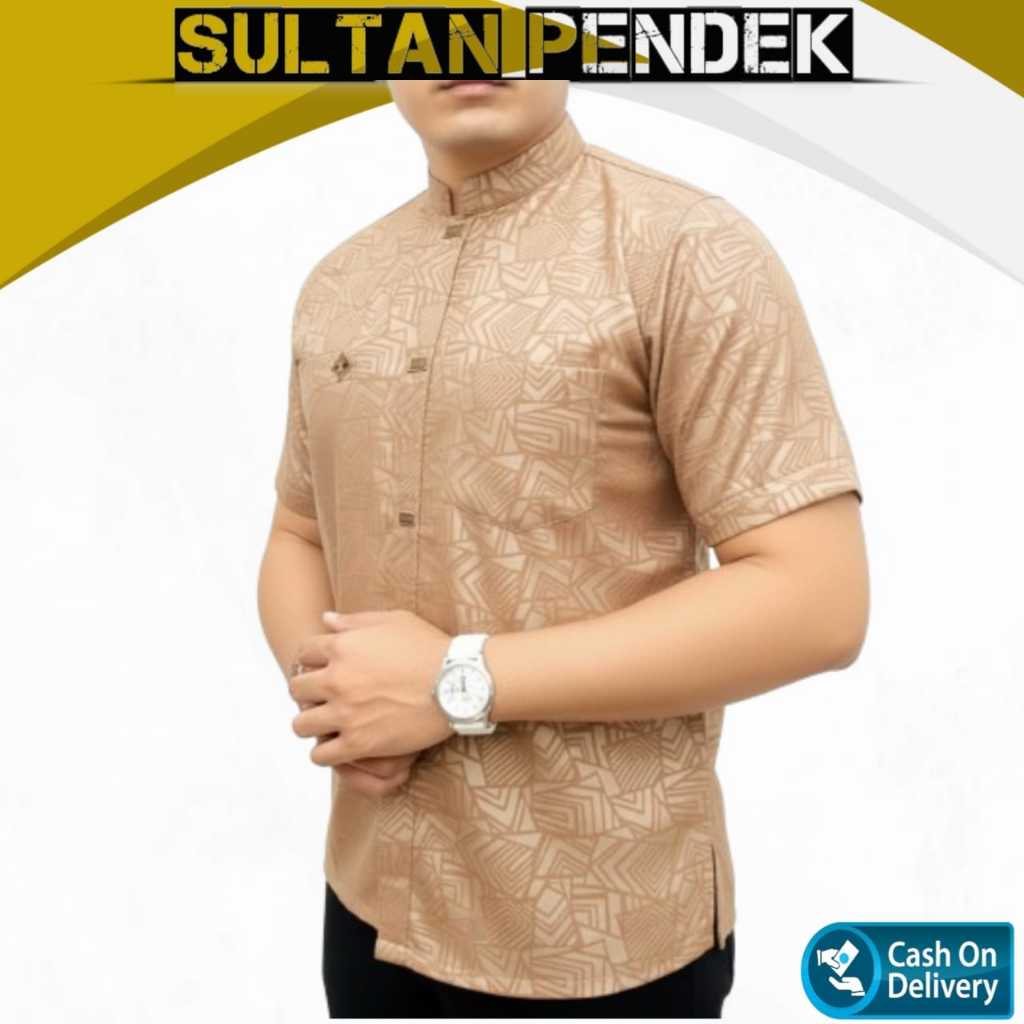 Baju Sultan Koko Kemko Lengan Pendek Dewasa S-XXL