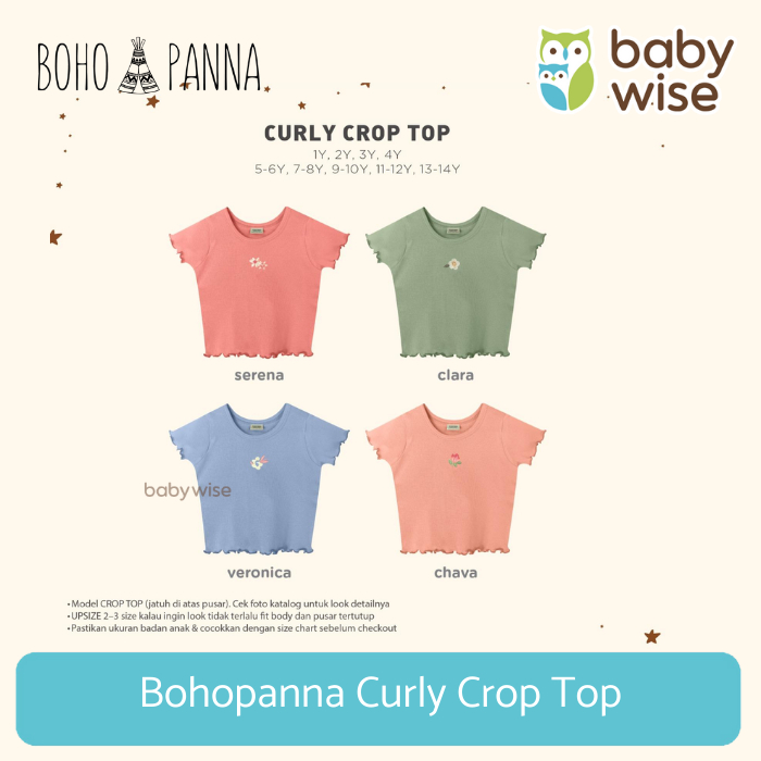 Bohopanna Curly Top - Atasan Anak Perempuan