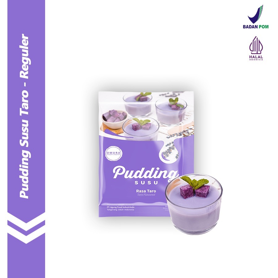 Puding Susu Milky Pudding Rasa Taro / Talas Ungu Dessert Instant Omura Powder