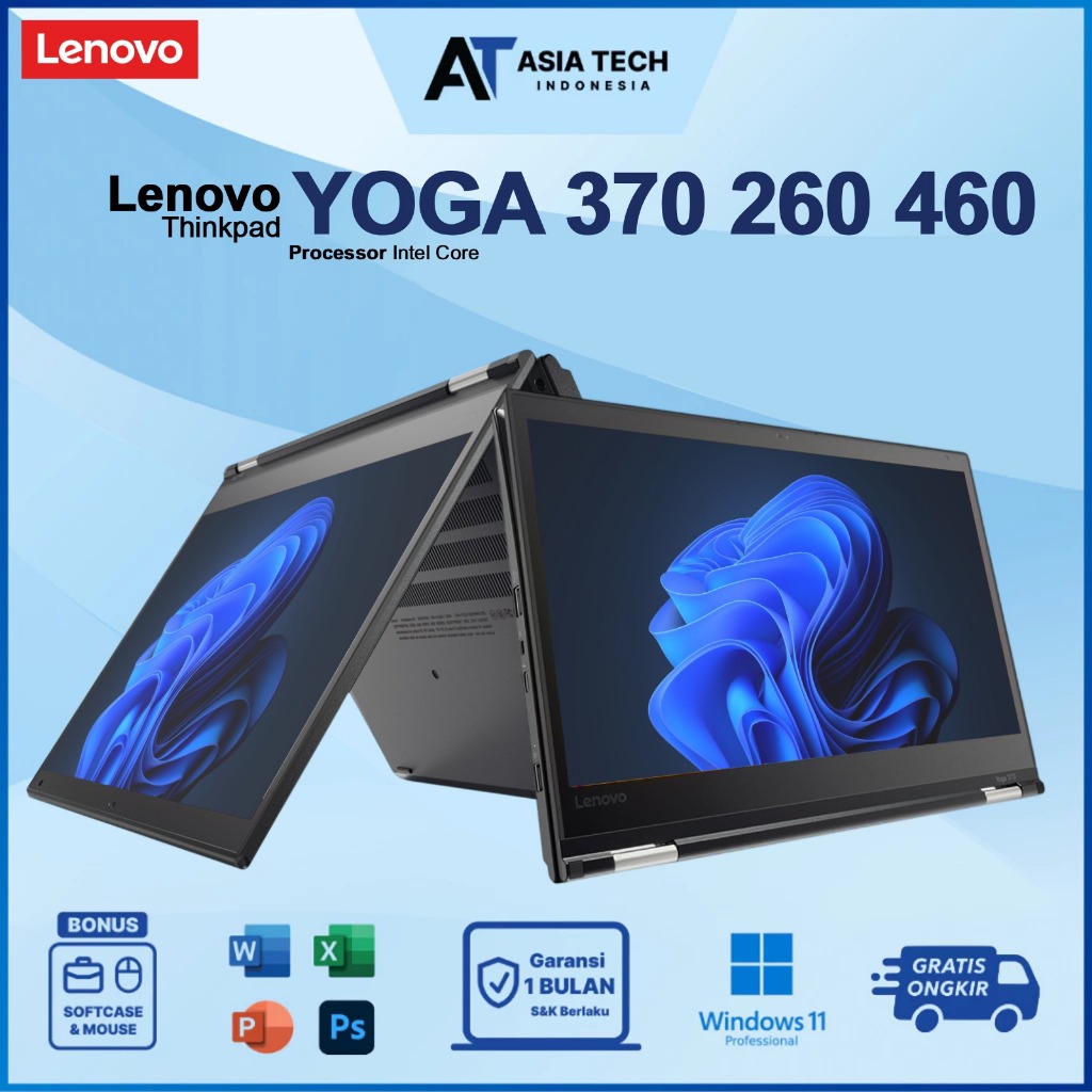 LENOVO Thinkpad YOGA 370 260 460 Core i5 i7 GEN 7 LAPTOP KANTOR