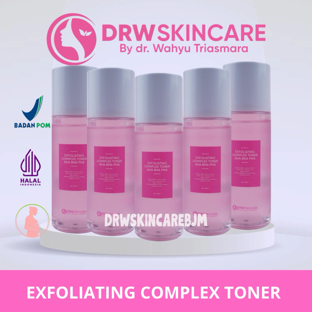DRW SKINCARE - EXFOLIATING COMPLEX TONER AHA BHA PHA/PENYEGAR WAJAH/WAJAH BERSIH