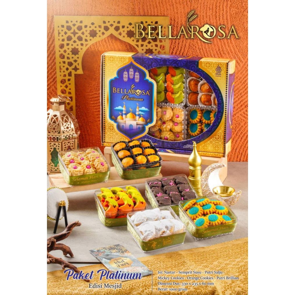 PLATINUM - PAKET BELLAROSA KUE KERING & SNACK LEBARAN FREE BUBBLEWRAP