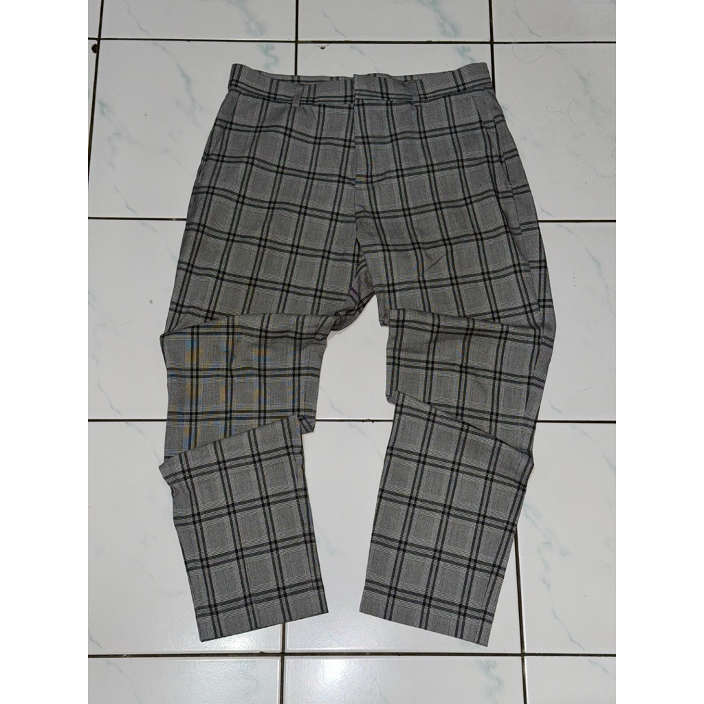 celana tartan & tommy hilfiger