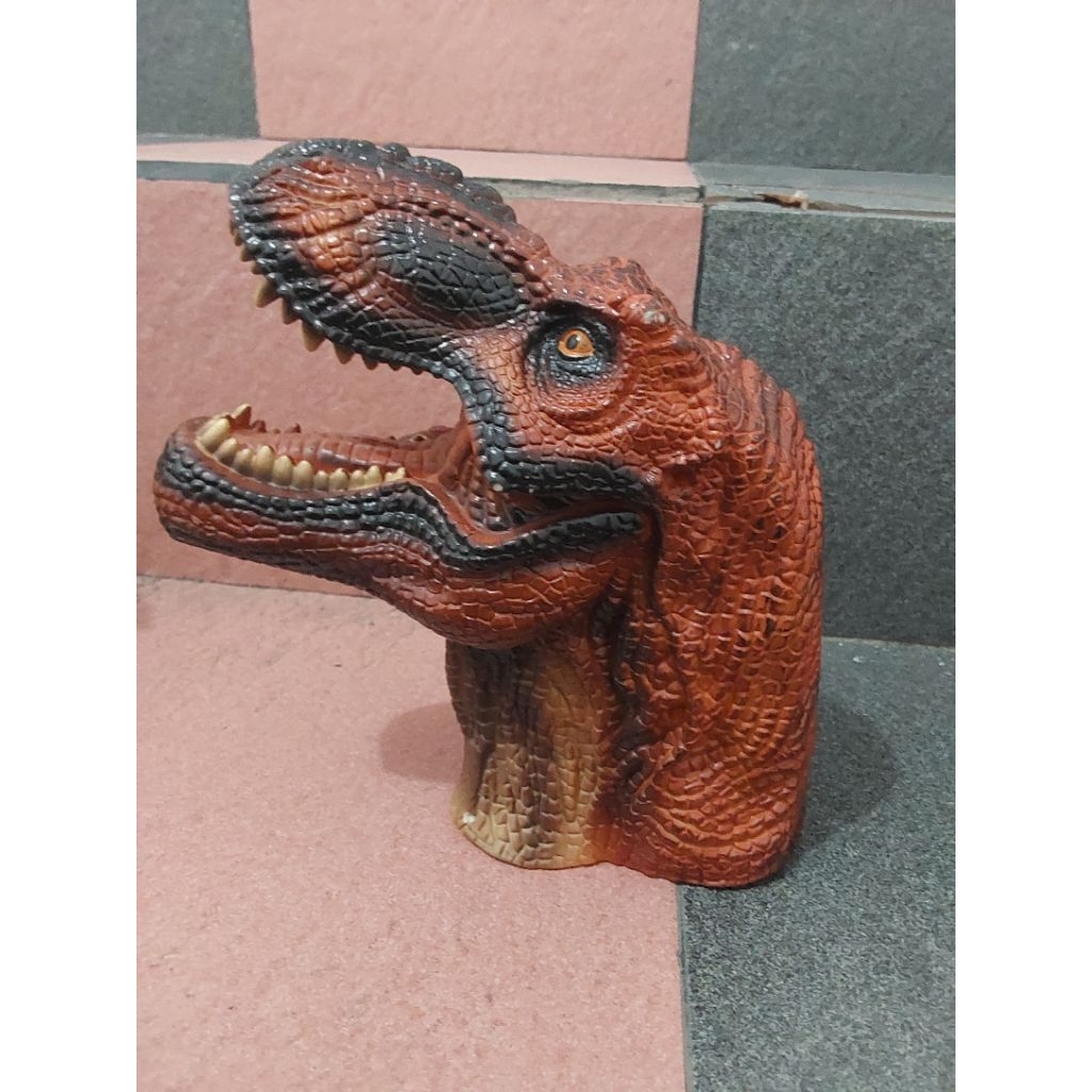 Boneka tangan Dinosaurus T-Rex ukuran besar PRELOVED