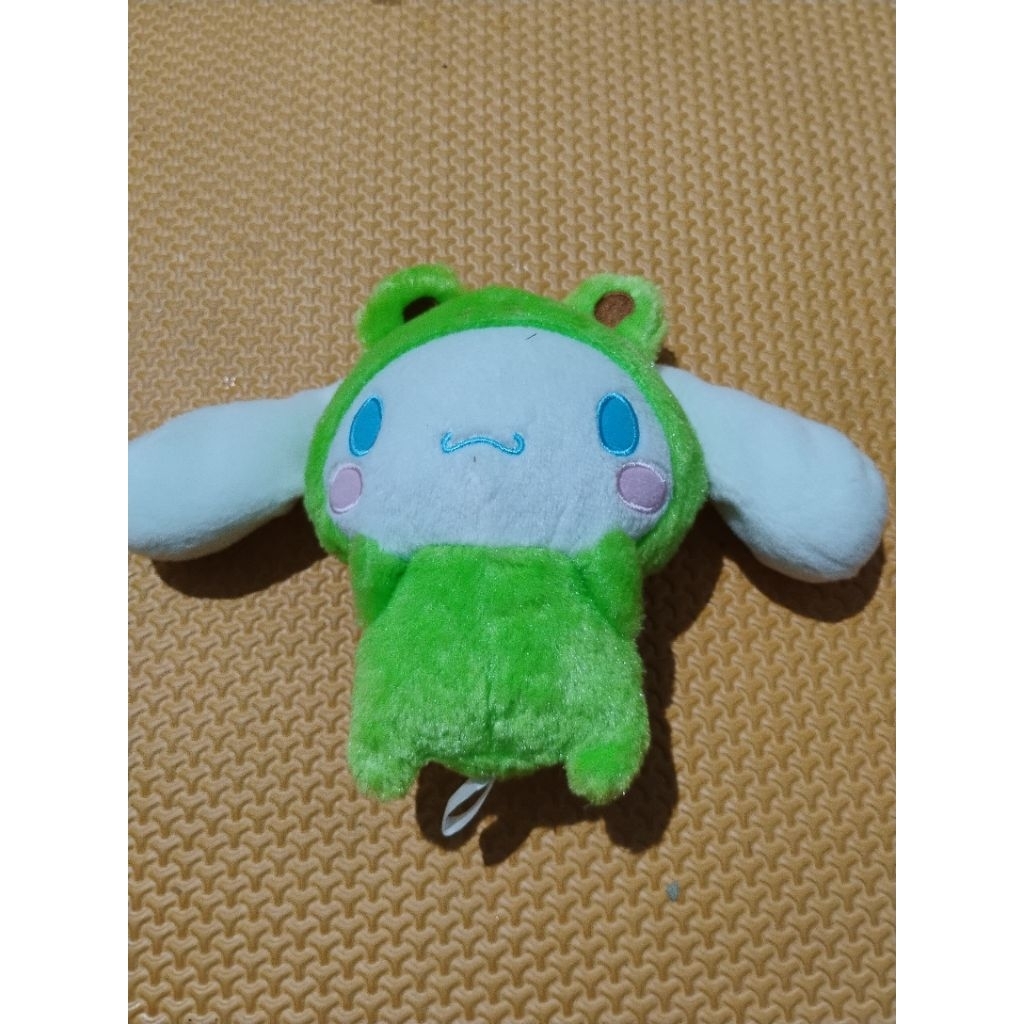 Boneka Cinnamoroll Costum Kodok Original Sanrio (second ) Import
