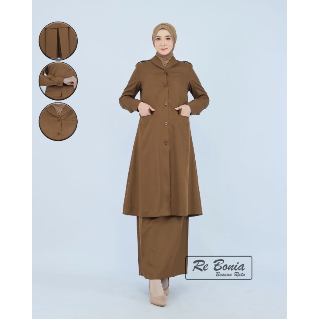 BLAZER WANITA seragam dinas Pemda baju Pemda baju dinas Pemda seragam dinas ASN baju khaki seragam k