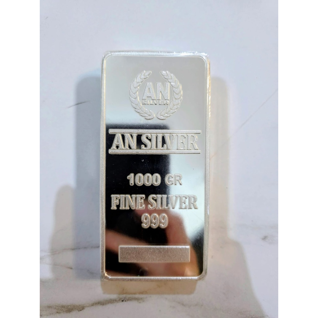 Logam Mulia Batangan Perak asli 1000gr (1kg)