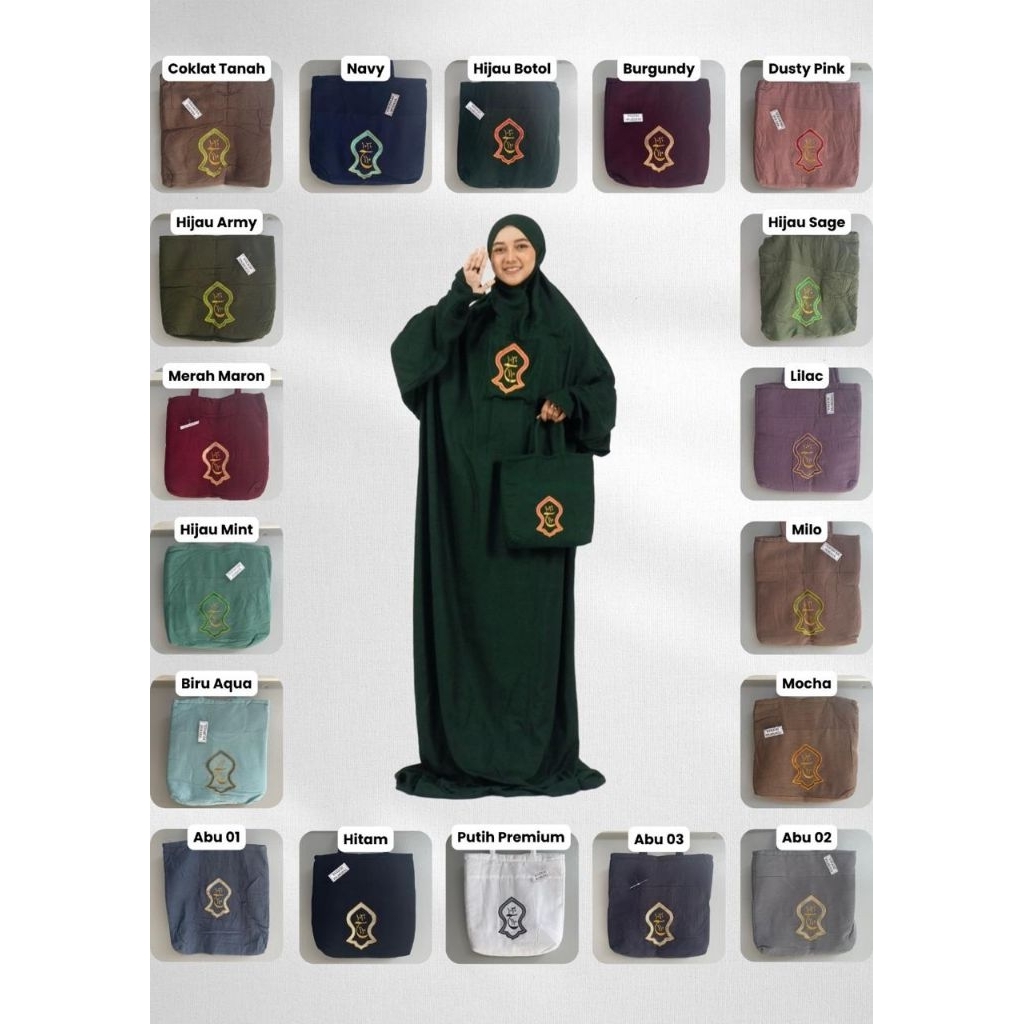 Mukena Dewasa Terusan Terompah / Mukena Terompah Dewasa / Mukena Terusan kekinian