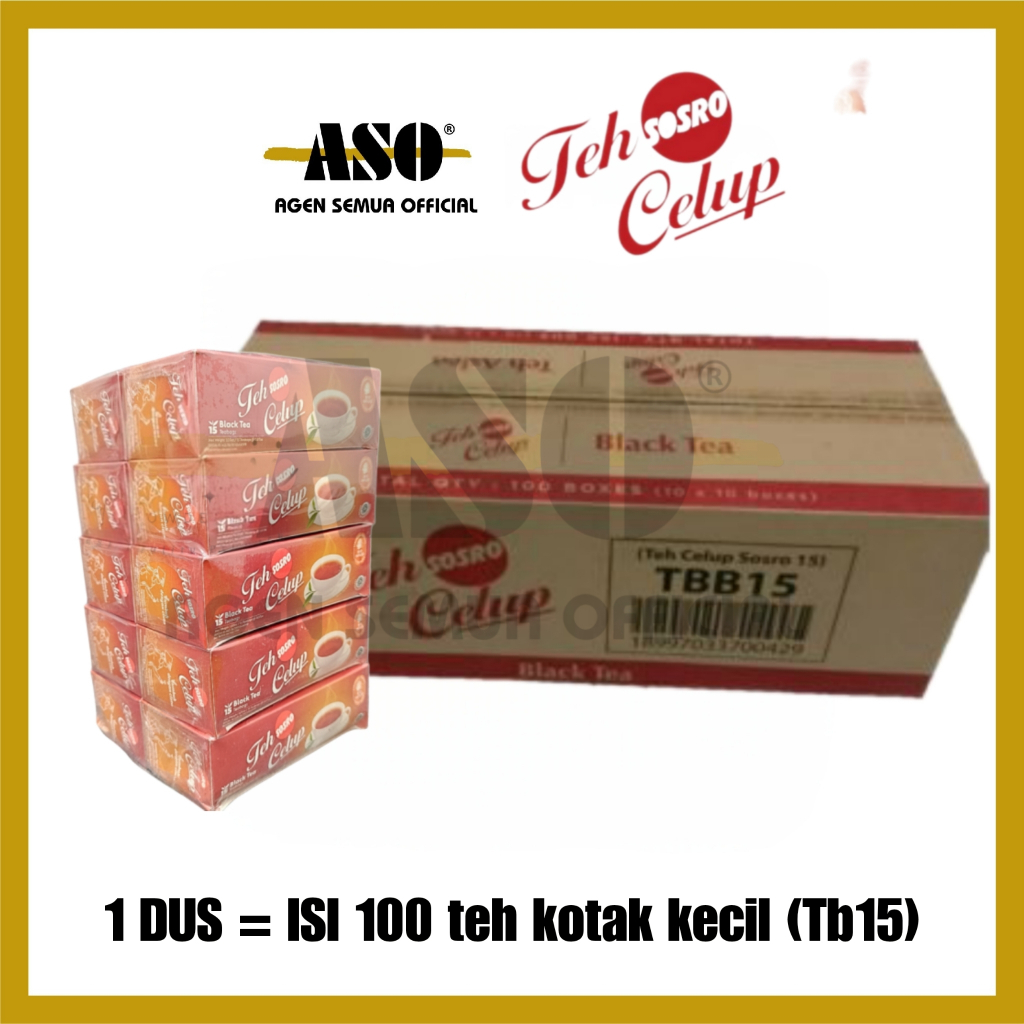 [ DUS ] TEH CELUP SOSRO ISI 15 & 30 ( DUS = ISI 100 ) PROMO 