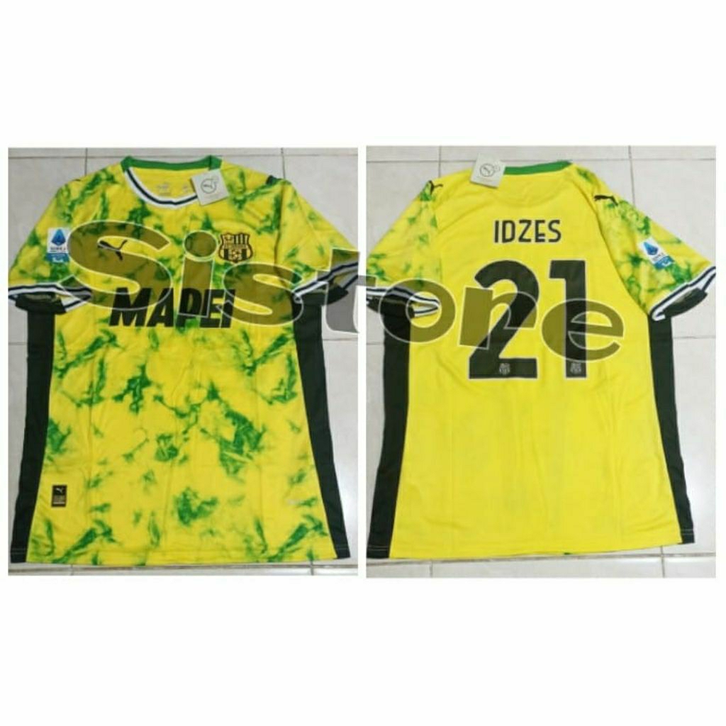 Jersey SassuoloO_ 3rd Third 2025 / 2026 + Cetak Nama Nameset IDZES 21 / Custom suka suka Font OFFICI
