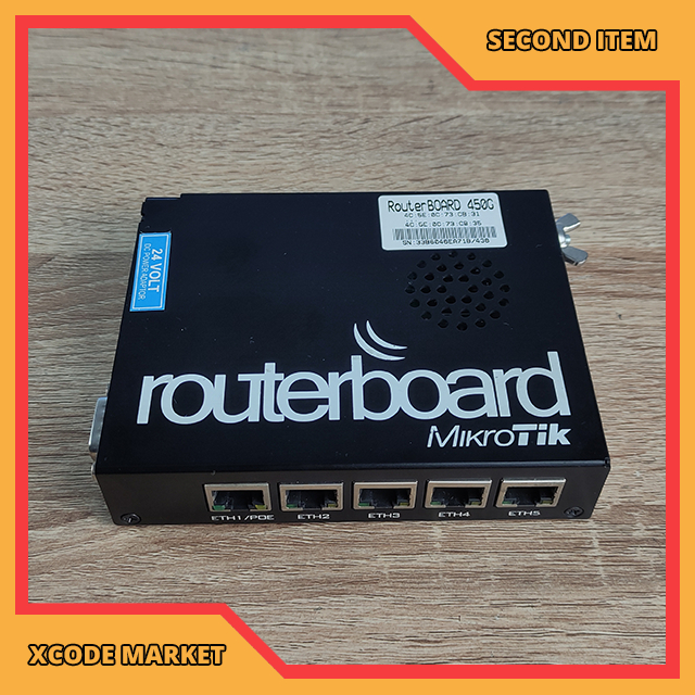 Router Mikrotik RouterBoard RB450Gx4 Second Bekas Normal