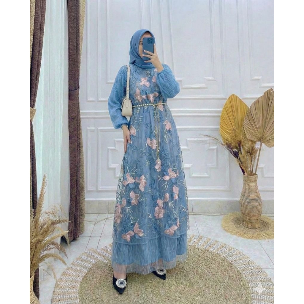 baju gamis model terbaru 2026 motik kebayak  cakab dipakai buat rebaran