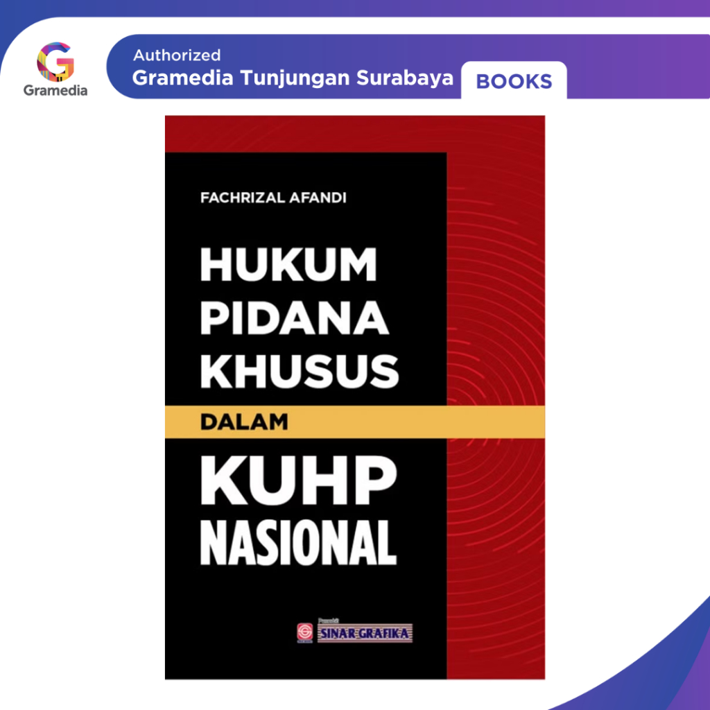 Gramedia Tunjungan : Hukum Pidana Khusus Dalam KUHP Nasional