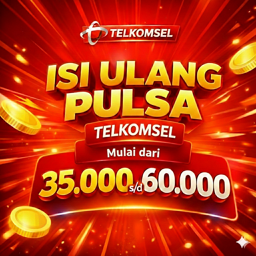 Pulsa telkomsel reguler 35k-60k | harga ekonomis | Proses Cepat