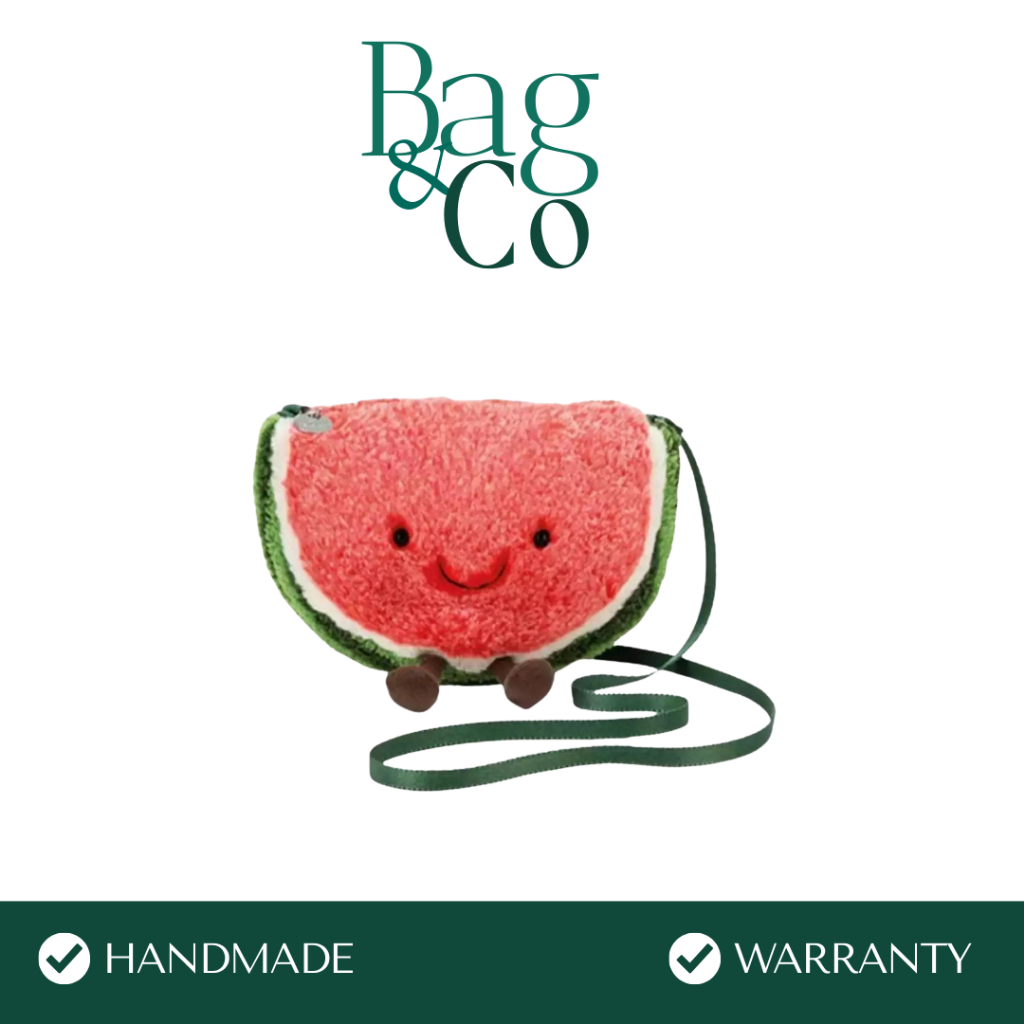 Tas Selempang Wanita Model Jellycat Semangka Handmade Watermelon Jellycat Toy Plush Bag
