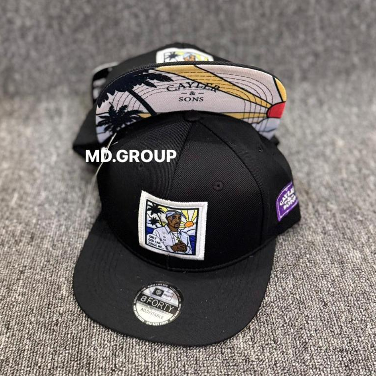 Topi Snapback Only God - Black Tropical Distro Premium / Topi Pria Snapback Caps 8FORTY Adjustable