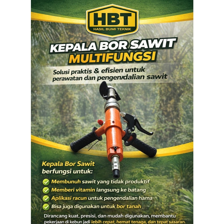 Kepala Alat Bor Sawit