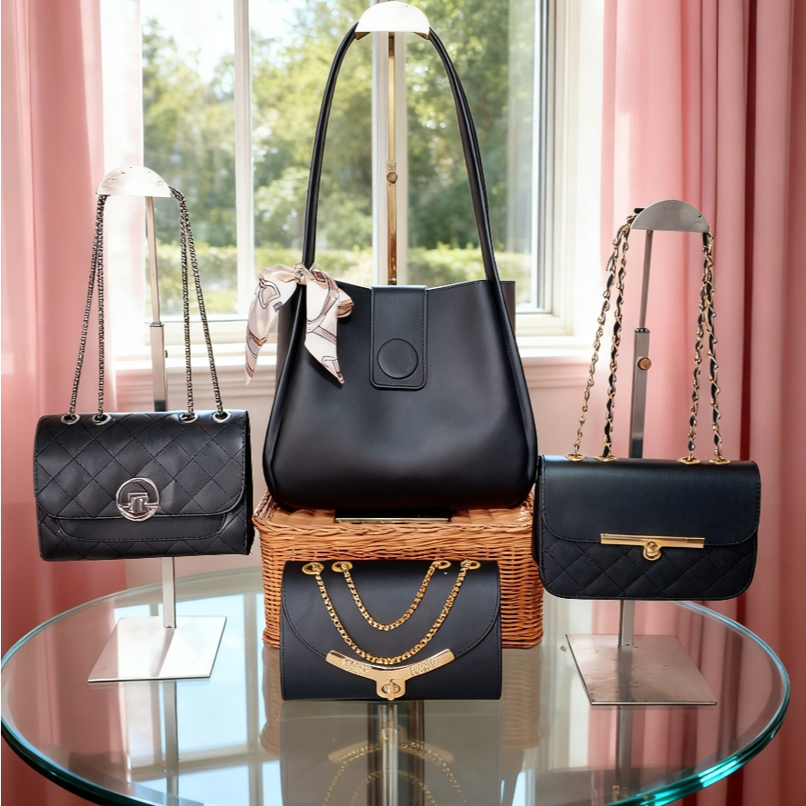 Paket Bundling 3-6 Tas Selempang Wanita Dan Totebag Florida / Gempita Bahan Kulit Sintetis