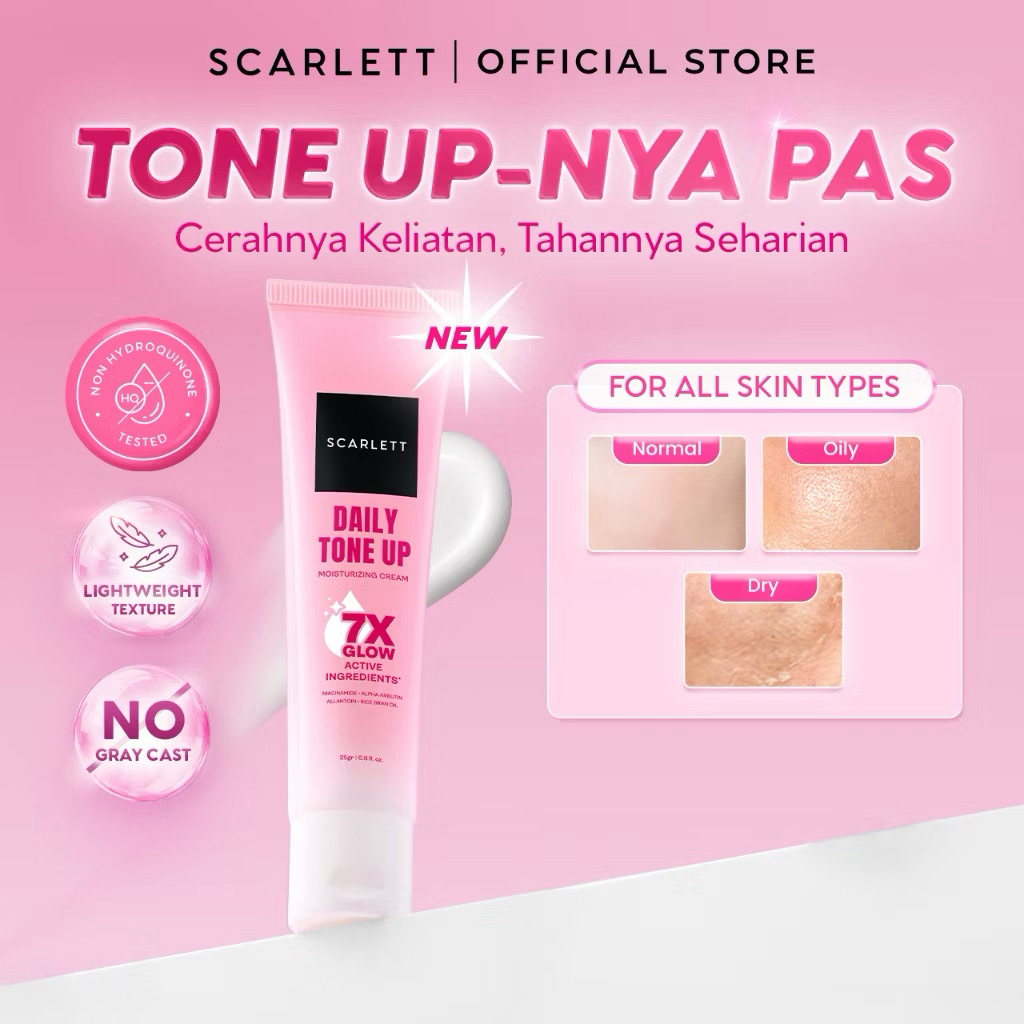 New Scarlett Daily Tone Up Moisturizing Cream - Tone Up Cream