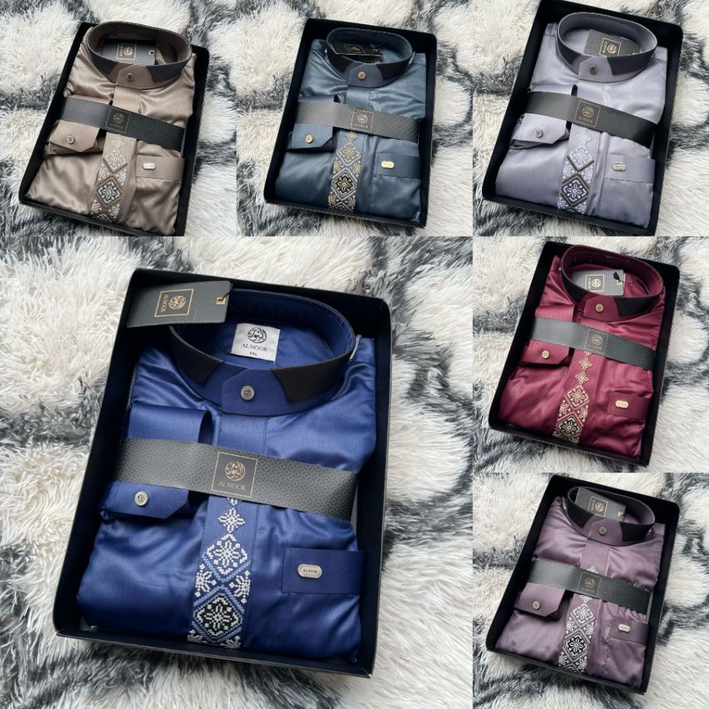 JUBAH ALNOOR MOTIF TERBARU 01 FEB 2025 (COD JUBAH LEBARAN ALNOOR POLYESTER) GAMIS ALNOOR TERBARU MAN
