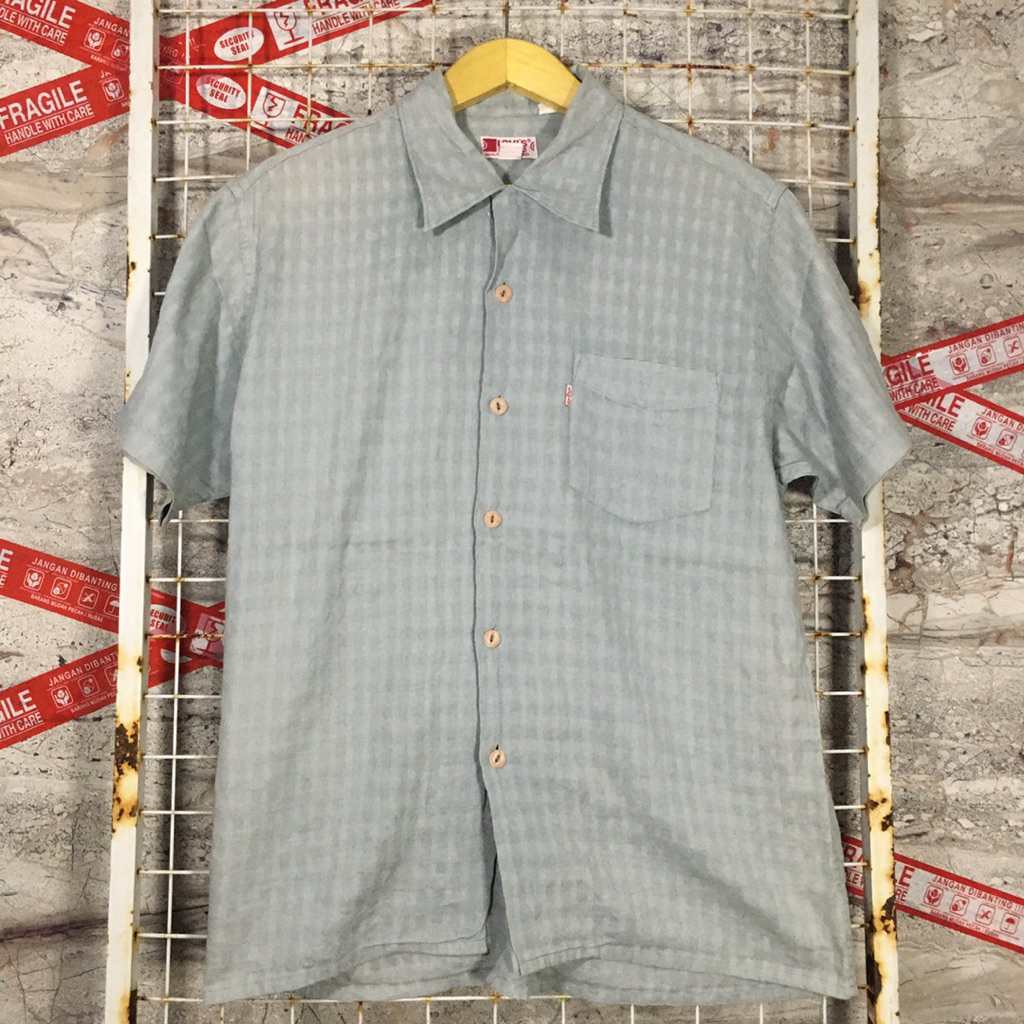 Kemeja Open Collar Vintage OverSize . 05884