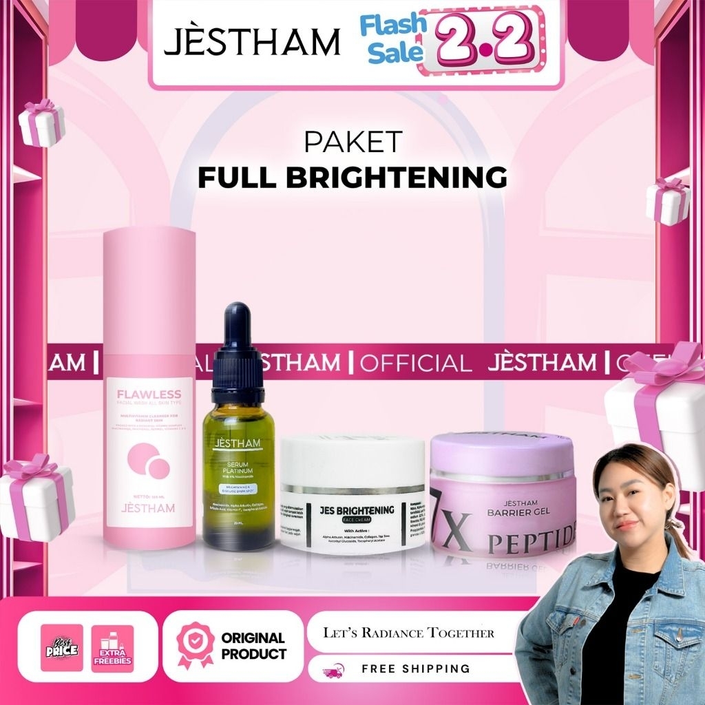 Skincare Full Brightening Perawatan Wajah Jestham