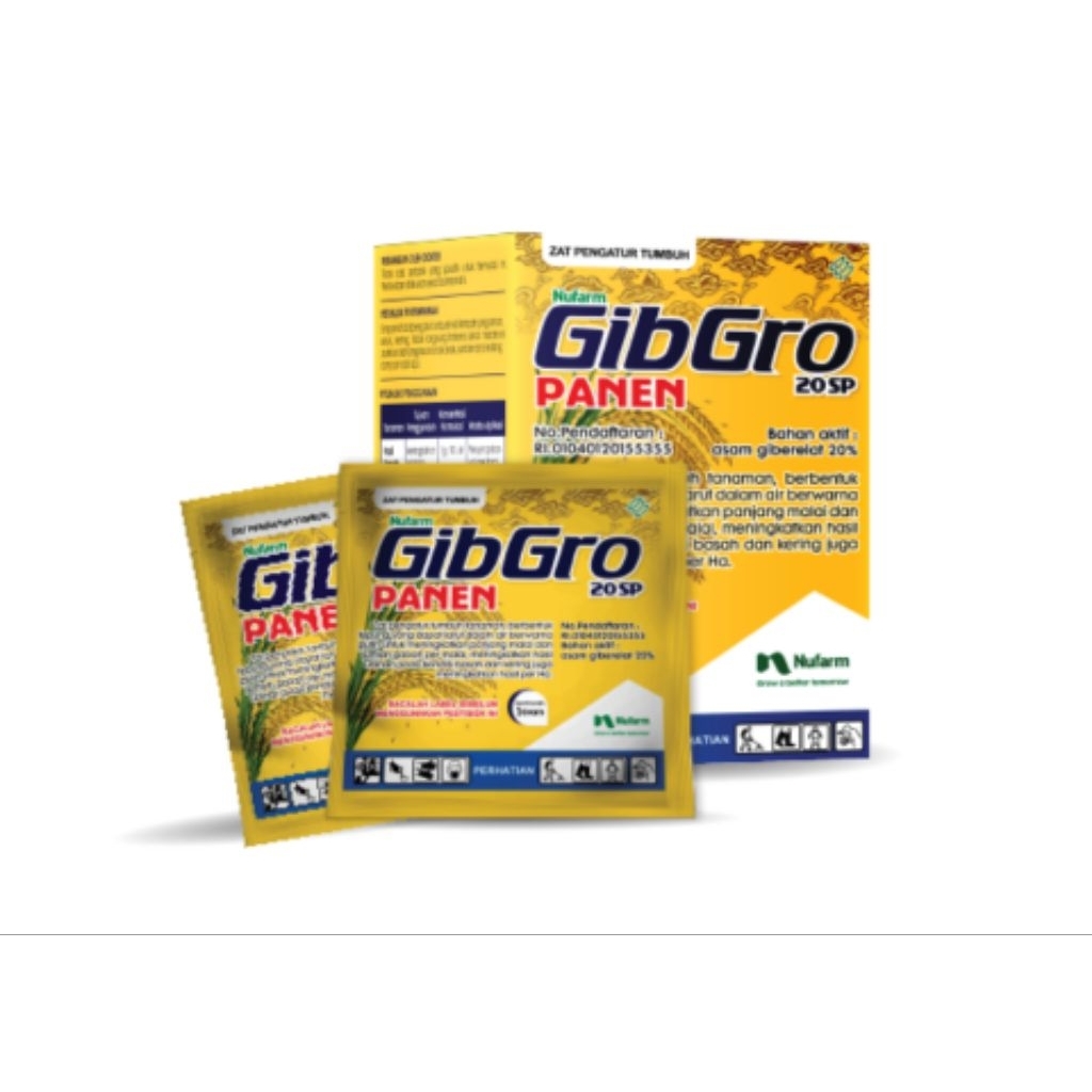 Gibgro Panen 20 SP ZPT Asam Giberelat 20% untuk Padi
