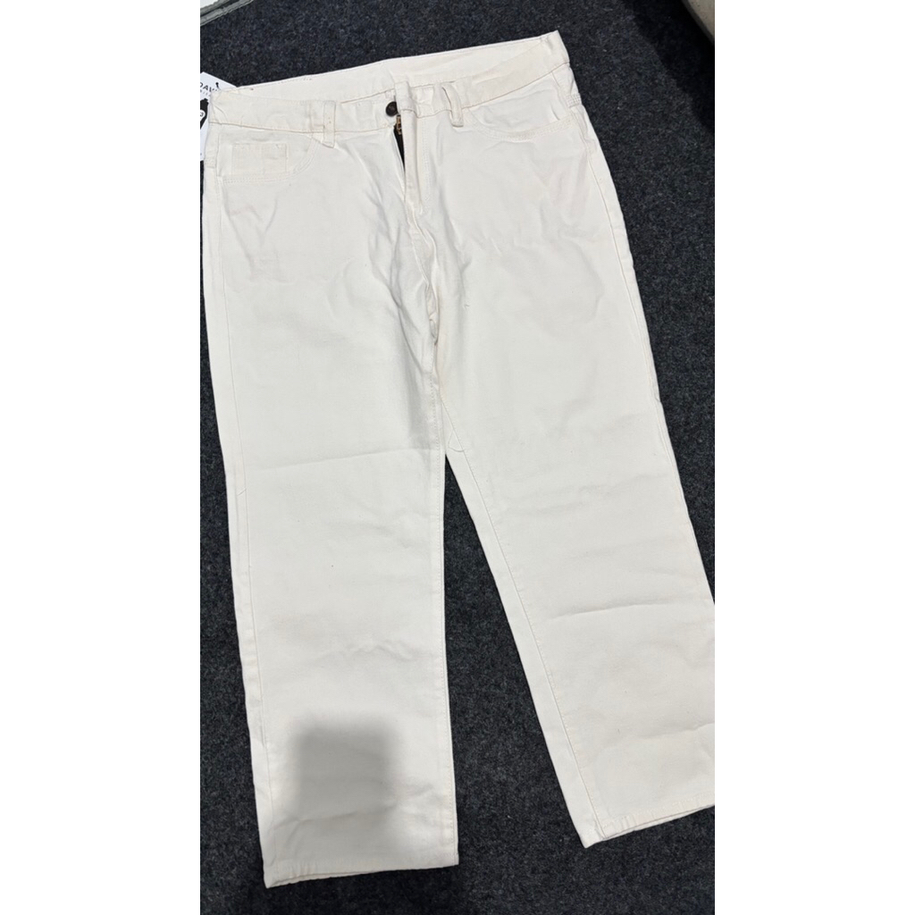 PRELOVED JEANS BF BROKEN WHAITE  (NEW)