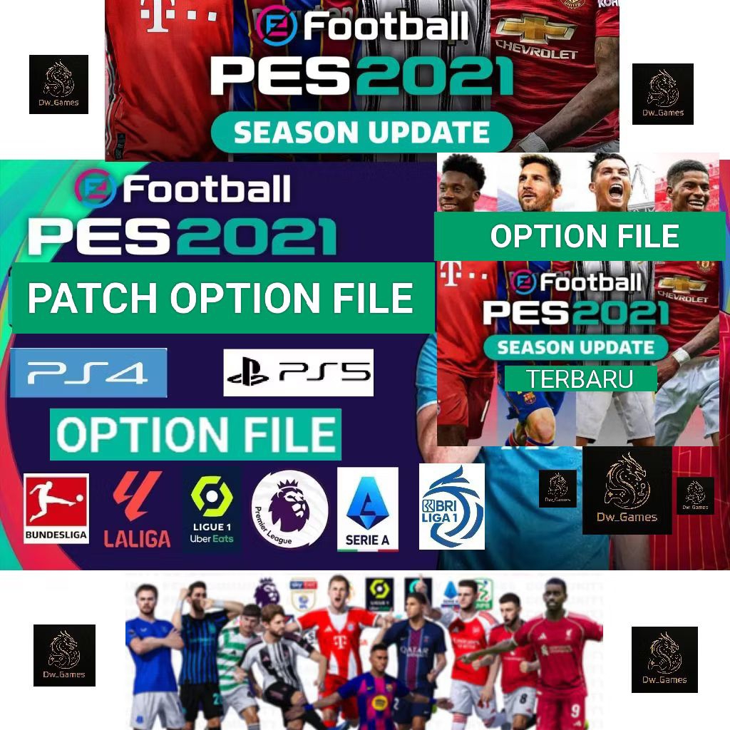 OPTION FILE TERBARU PATCH PES 2021 (PS4 PS5) Patch pes 21 Season Update PS4 & PS5 ORIGINAL