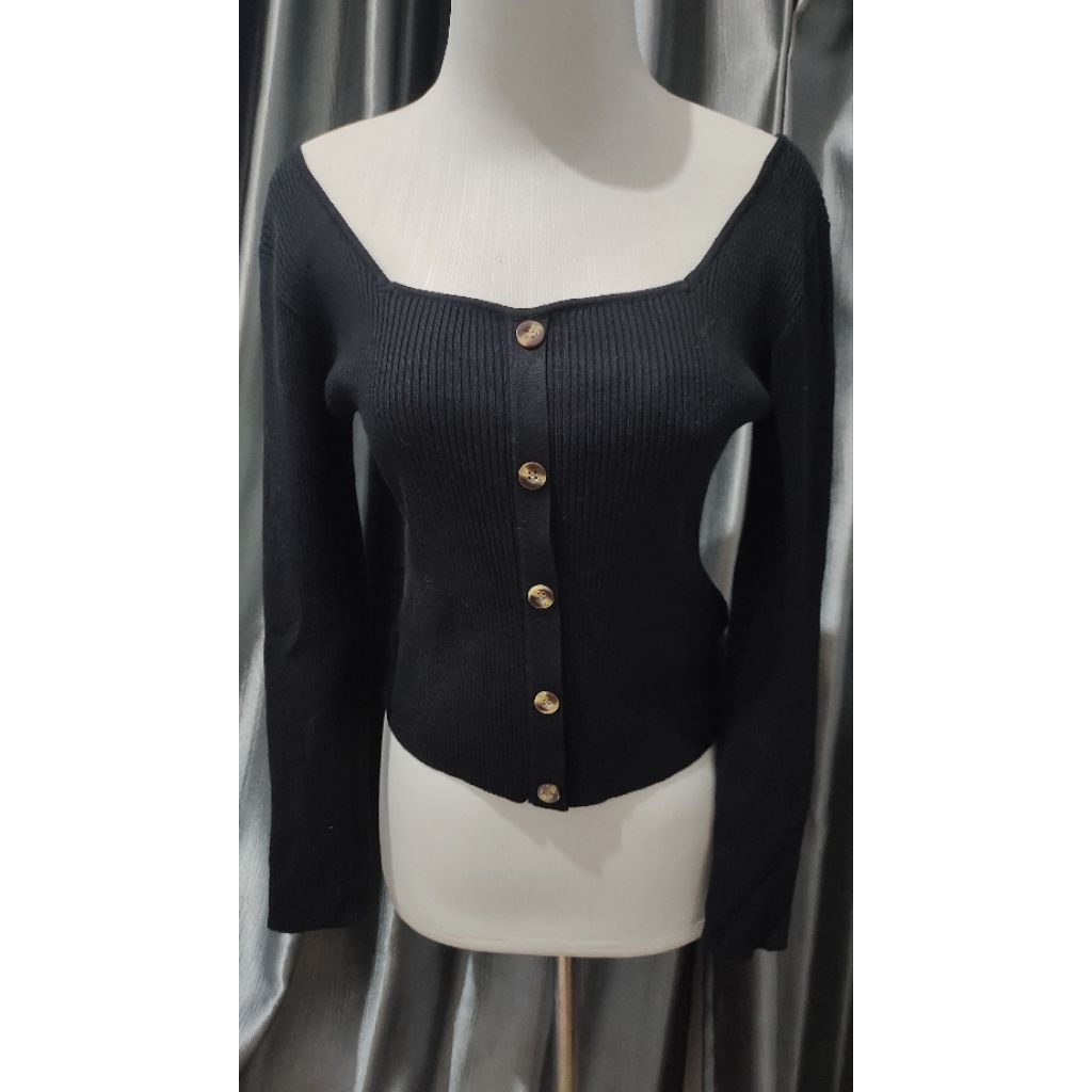 preloved knit GRL hitam / preloved rajut GRL