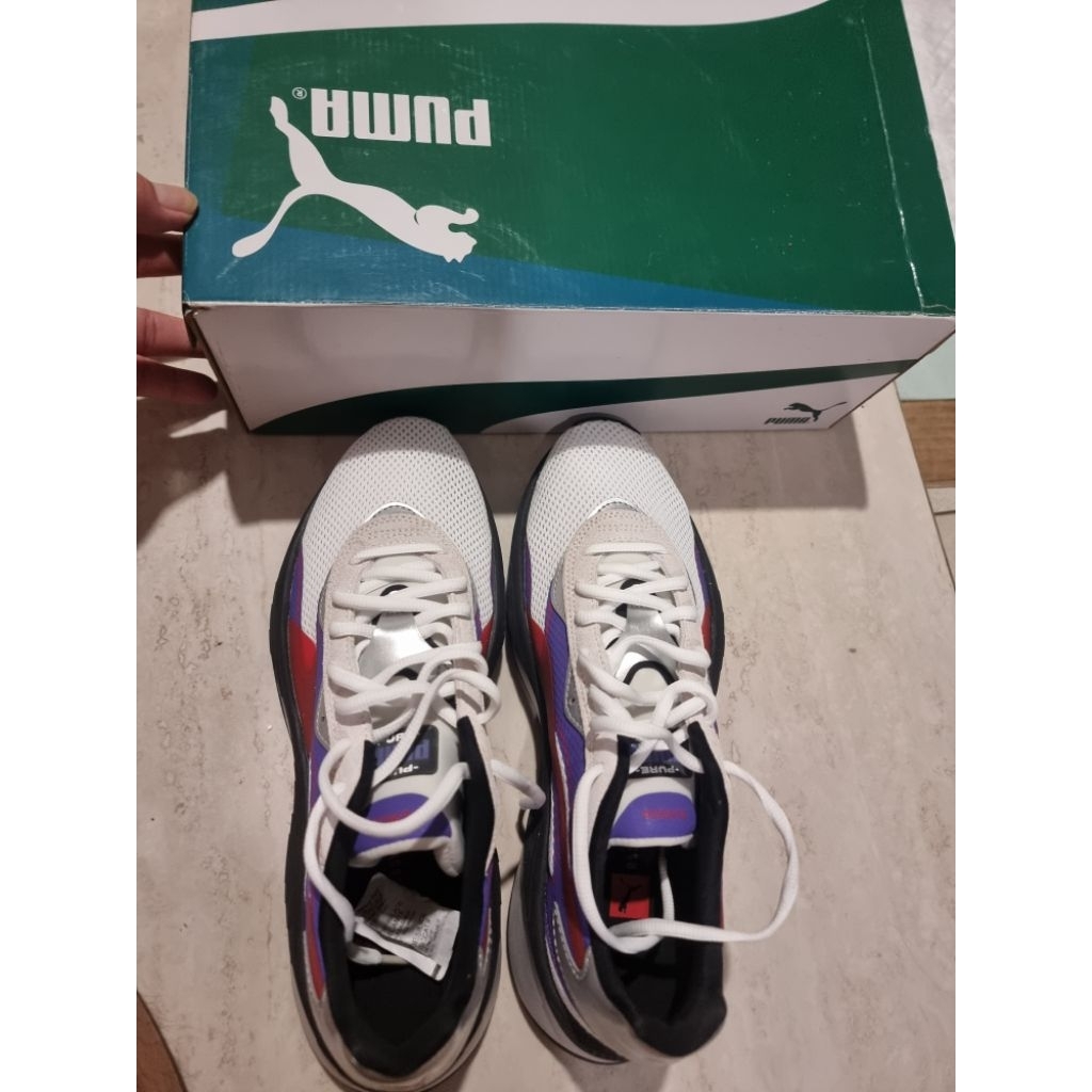 ORIGINAL "PUMA" RS‑Pure Fusion - white purple - sepatu olahraga pria - size 9,5 US