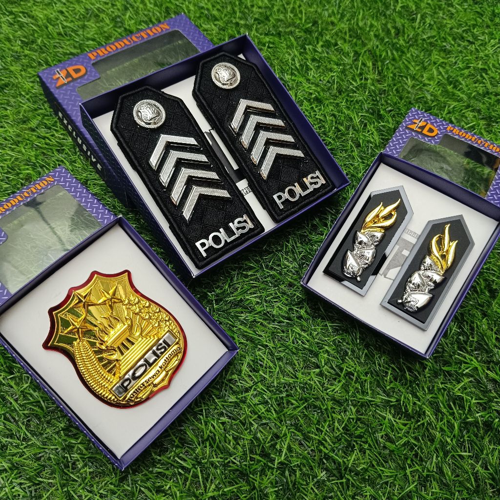 Pangkat PDU BRIPKA POLRI 1 SET PREMIUM / Pangkat PDU BRIPKA POLRI / Pangkat BRIPKA POLRI