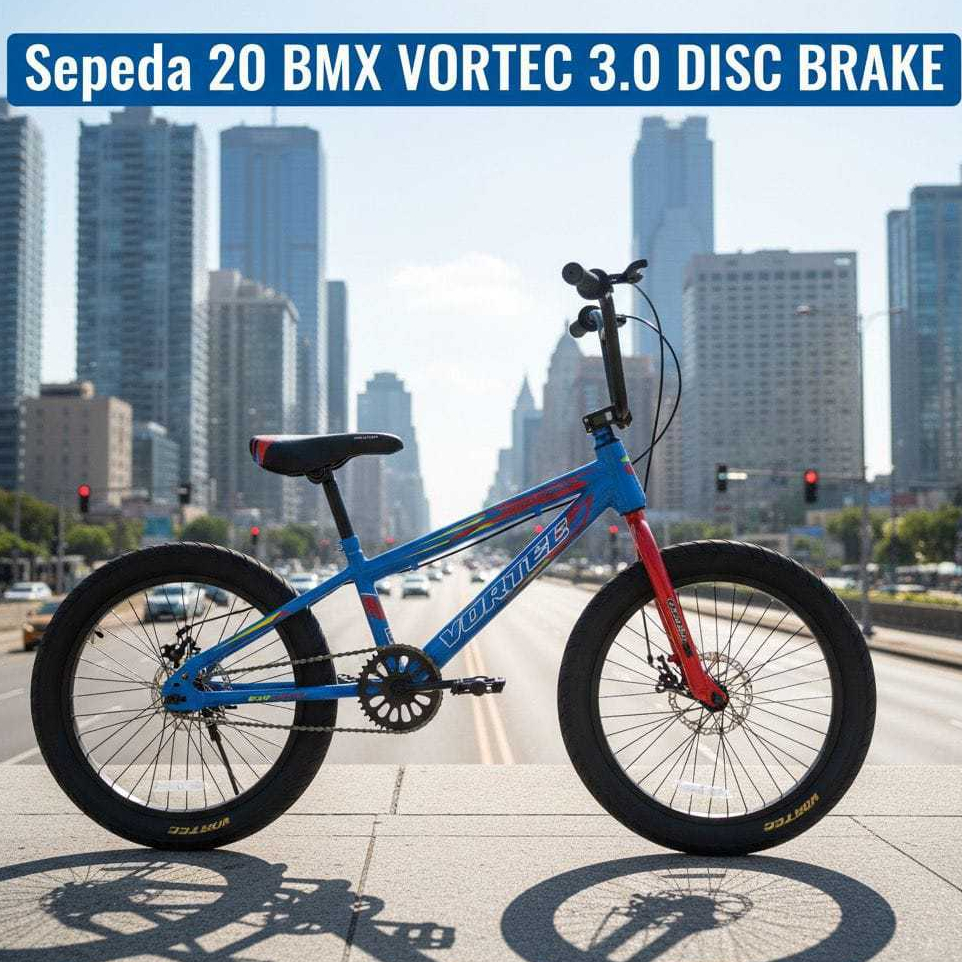 sepeda anak bmx 20 inch vortec ban 3.0 rem cakram sepeda anak bmx 20 inch