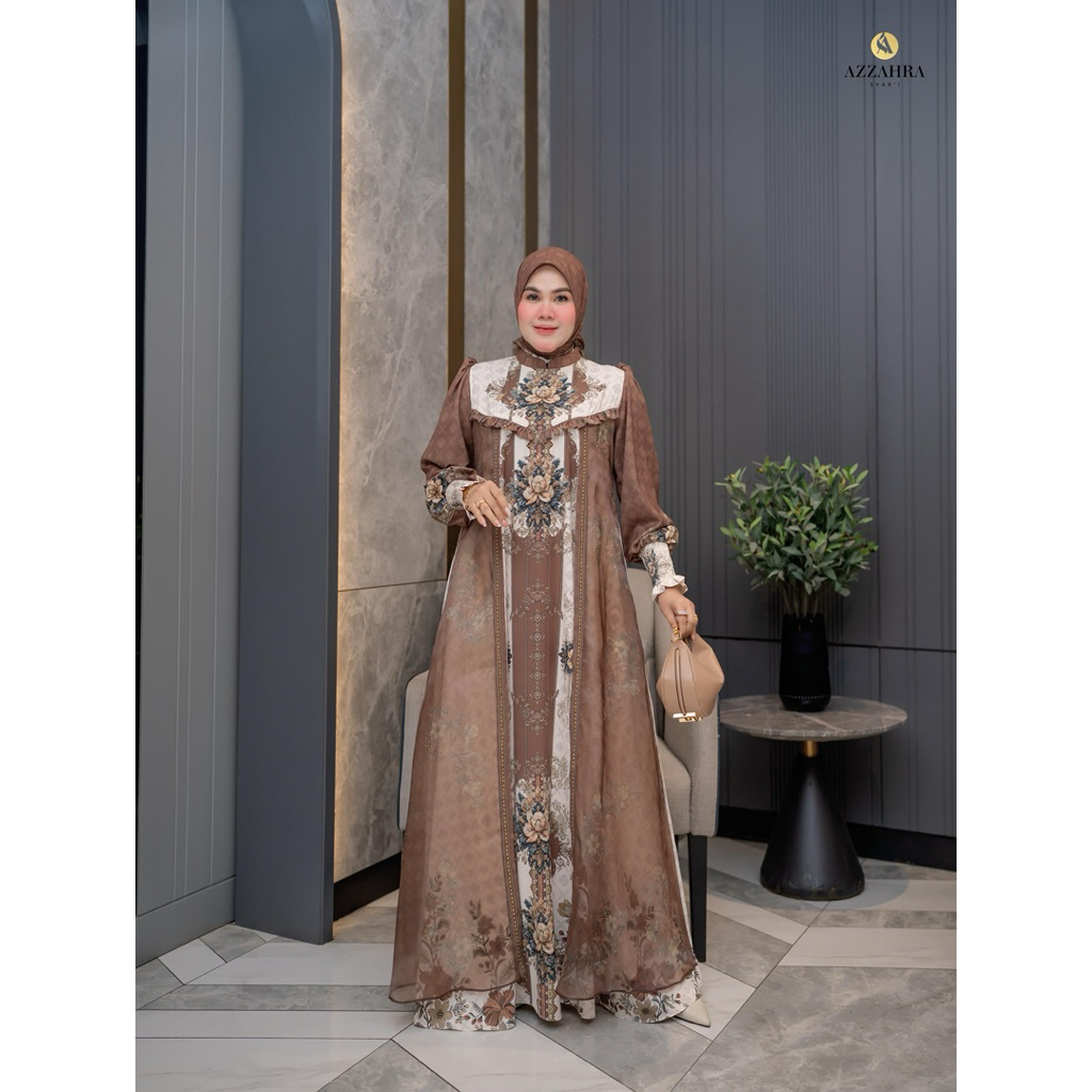 Gamis Syari Mewah Arini Series By Azzahra Syari / Gamis Syari Mewah / Gamis Syari Premium
