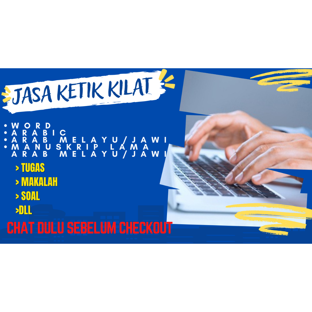 JASA KETIK KILAT | WORD, ARAB, ARAB MELAYU/JAWI, MANUSKRIP LAMA ARAB/JAWI