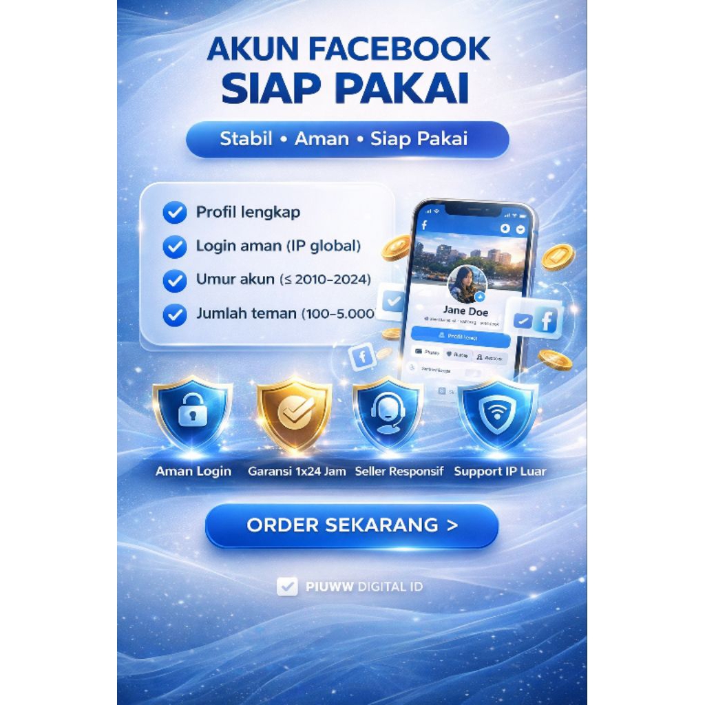 AKUN FB TUA KHUSUS ( PRIBADI,SPAM,ADS,MARKETPLACE,PROFIL GANDA, DLL