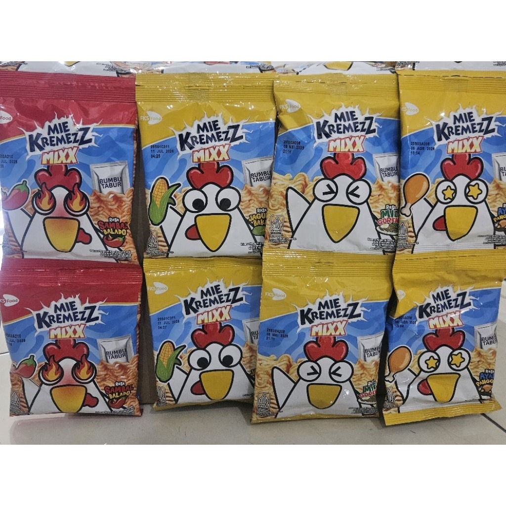 Mie Kremezz kremes kremez Snack jadul