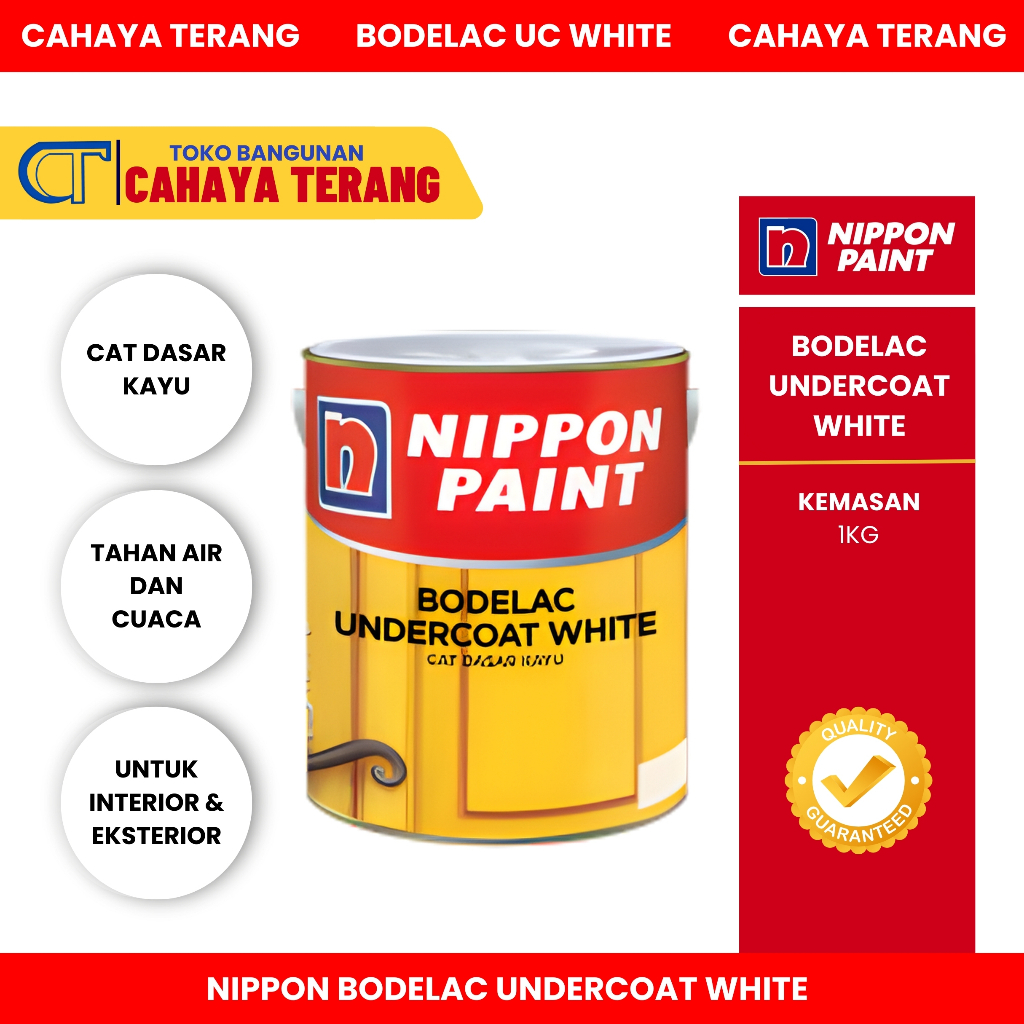 CAT DASAR KAYU NIPPON BODLEAC UNDERCOAT WHITE 1KG
