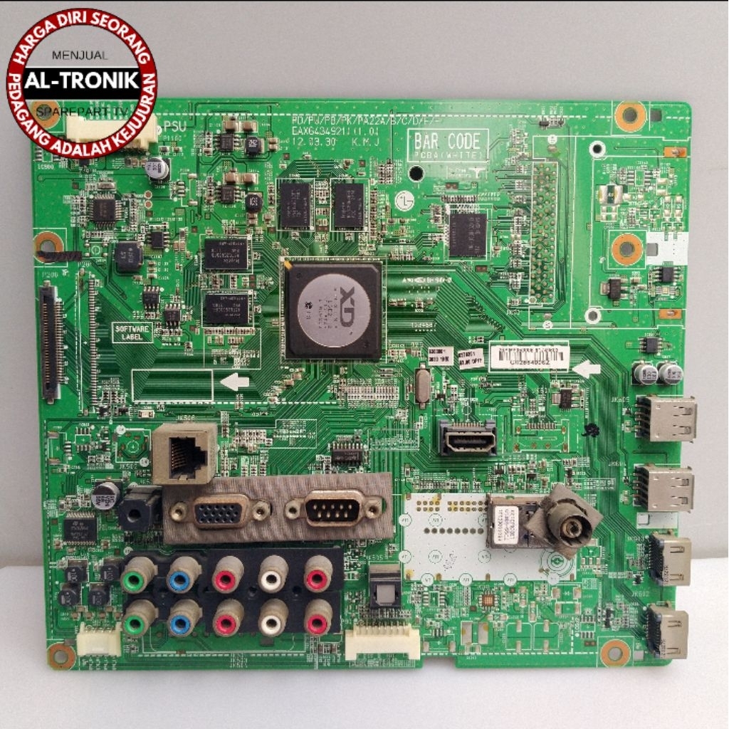 MAINBOARD TV PLASMA LG 42 INCH MODEL 42PM4700 MODUL MB MAIN BOARD LG 42PM4700