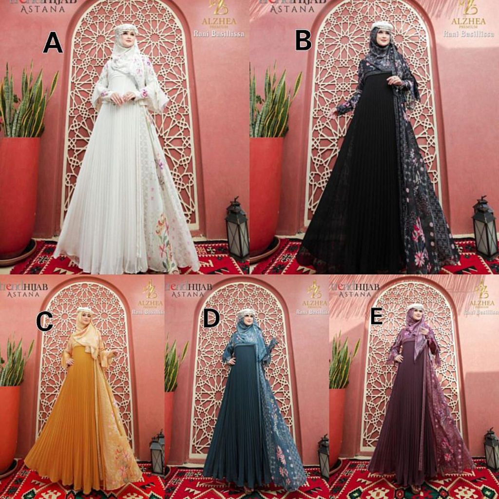 Rani Basillisa Gamis Syar'i Original Branded By Alzhea Premium