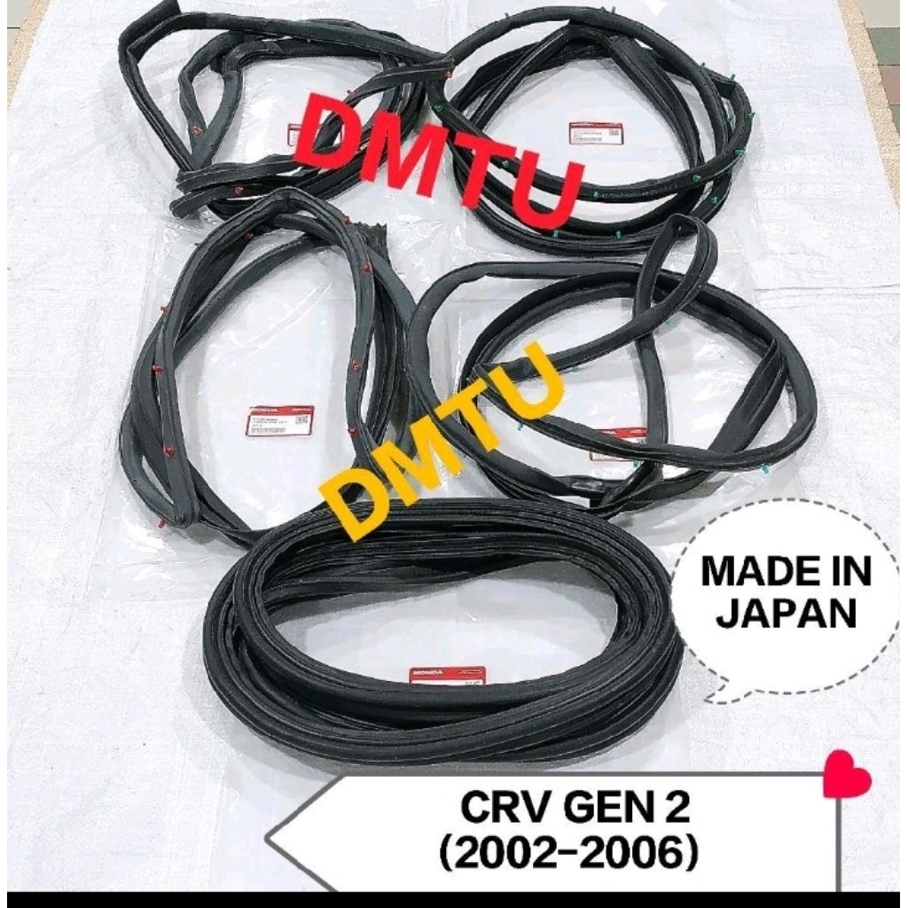 KARET PINTU SET+KARET BAGASI (5 PINTU) CRV RD GEN 2 2002-2006 MADE IN JAPAN