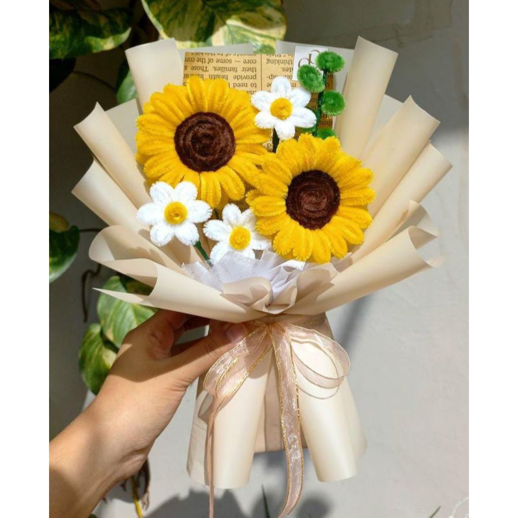 Bouquet kawat bulu