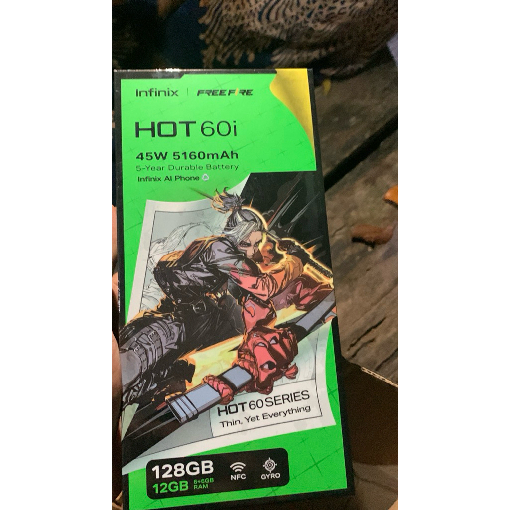 infinix Hot 60i Second pemakain 1 bulan