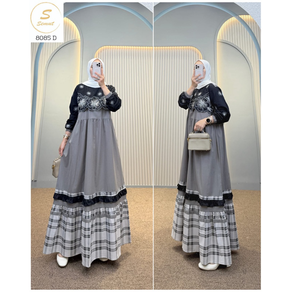syaina semut gamis katun