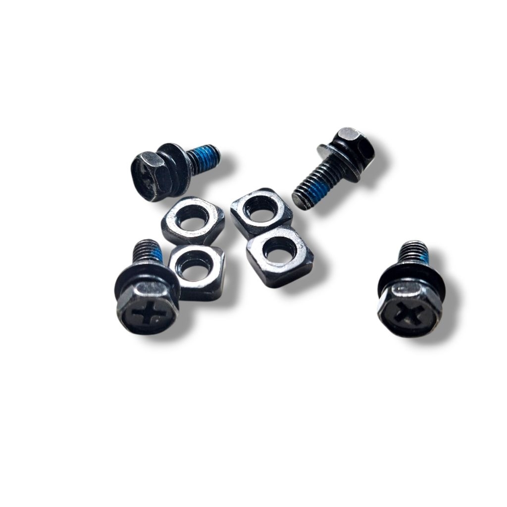 4set baut dan mur kedudukan kipas radiator mobil honda city jazz dll..